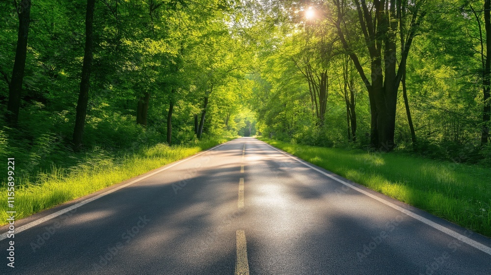 Obraz premium High-Quality Beautiful Natural Road Scenery Photography Showcasing Stunning Outdoor Views and Picturesque Landscapes
