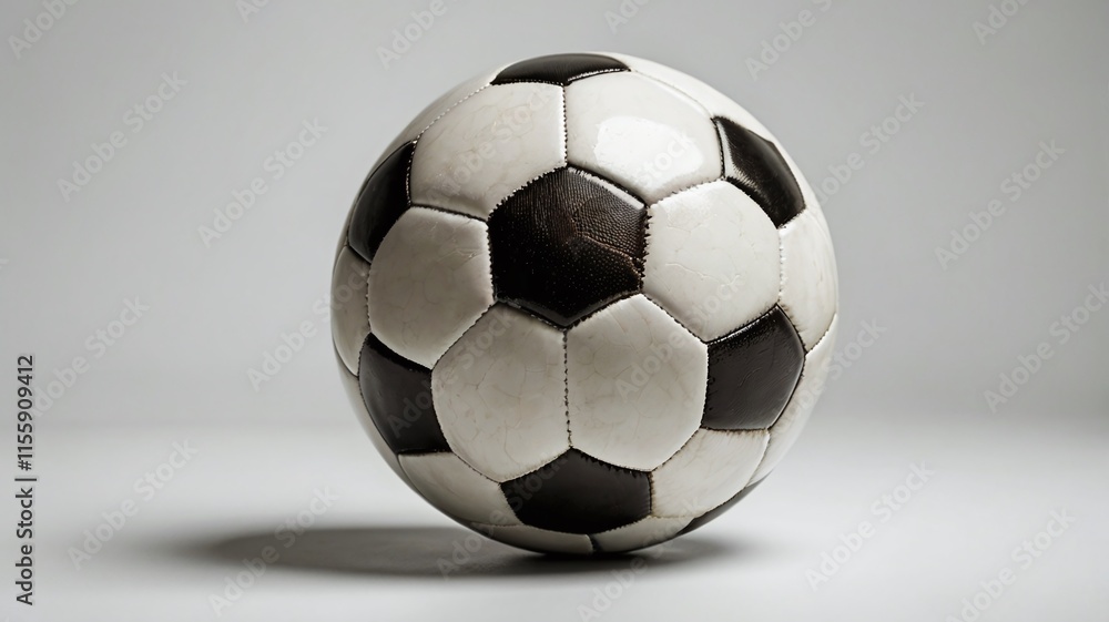 close-up soccer ball isolated on white background close-up soccer ball isolated on white background