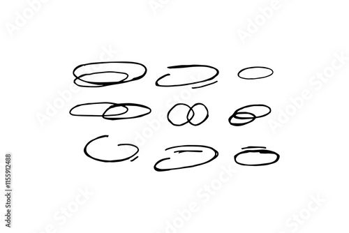 Vector set of hand-drawn cute cartoony expression sign doodle line stroke. movement drawing, curve directional arrows, emoticon effects design elements, cartoon character emotion symbols,