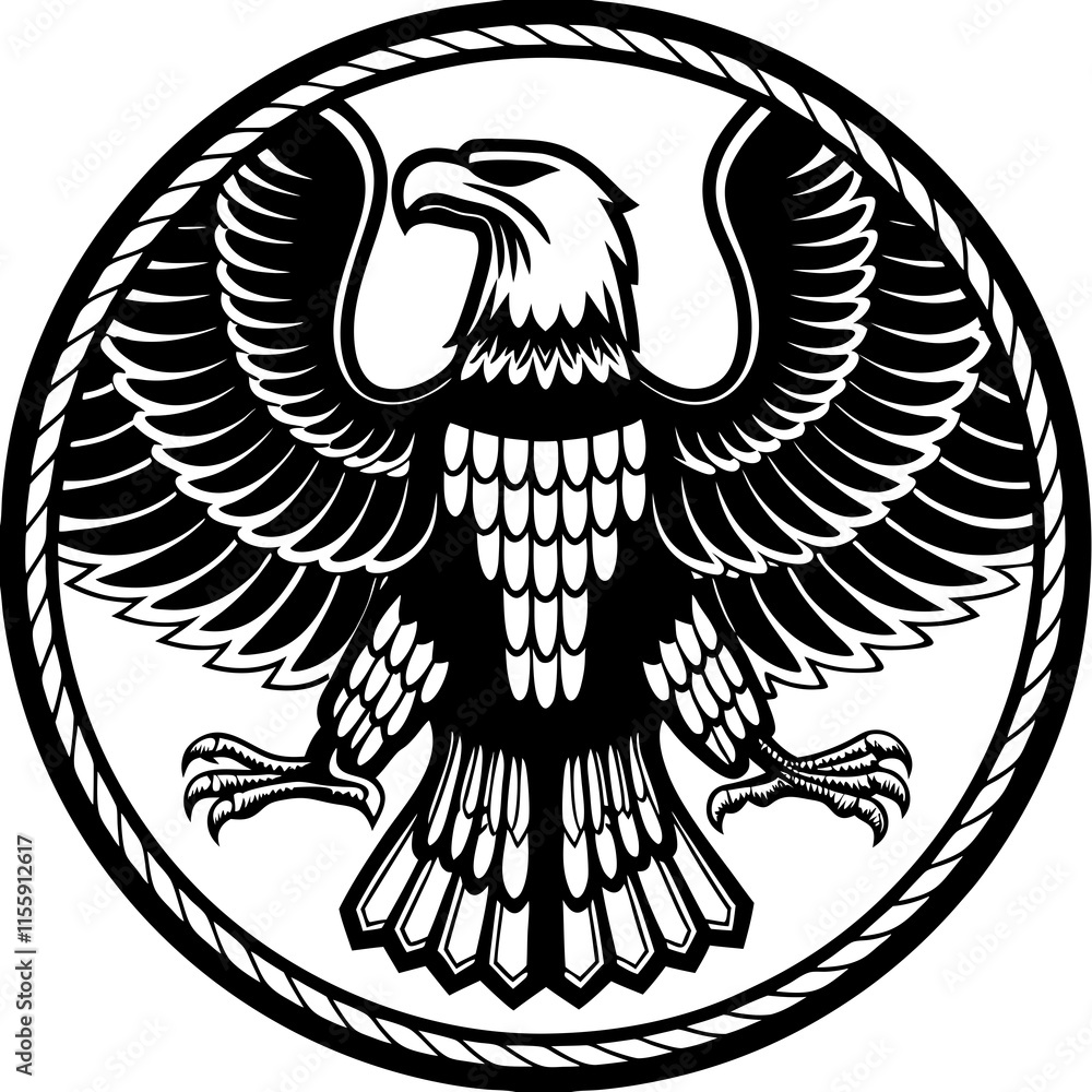 Obraz premium eagle vector illustration on a white background 