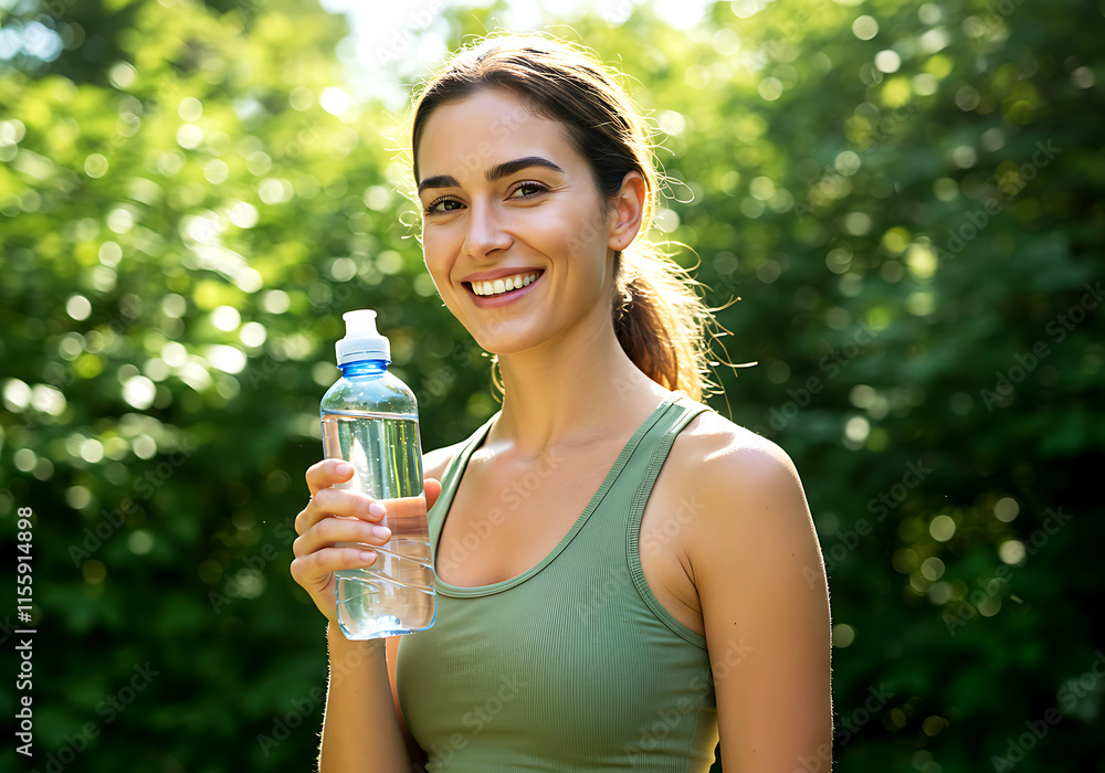 Vibrant Portrait of Active Woman in Athletic Tank Top on Summer Day
Vibrant Portrait of Active Woman in Athletic Tank Top on Summer Day