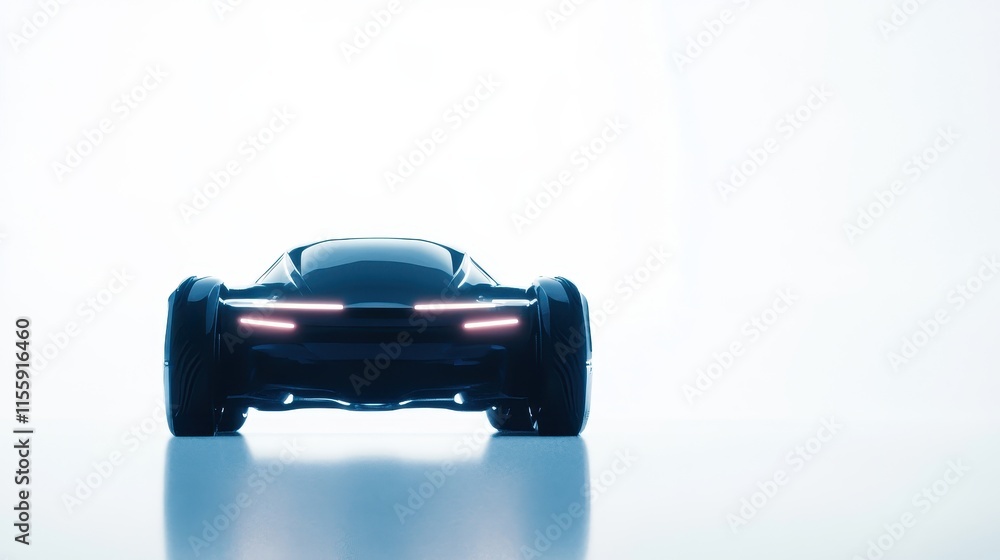 Sleek Autonomous Car Concept with LED Design Sleek Autonomous Car Concept with LED Design