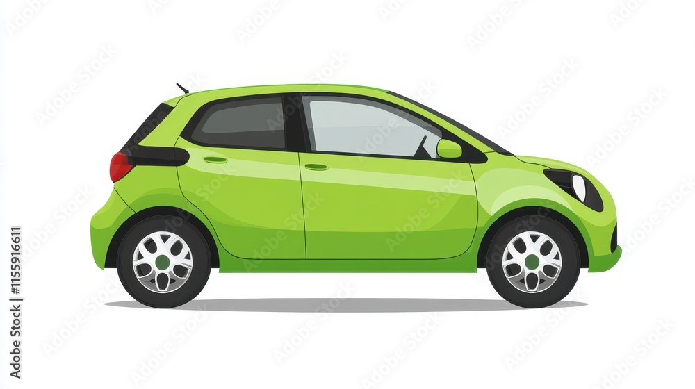 Obraz premium Compact Eco-Friendly City Car Design