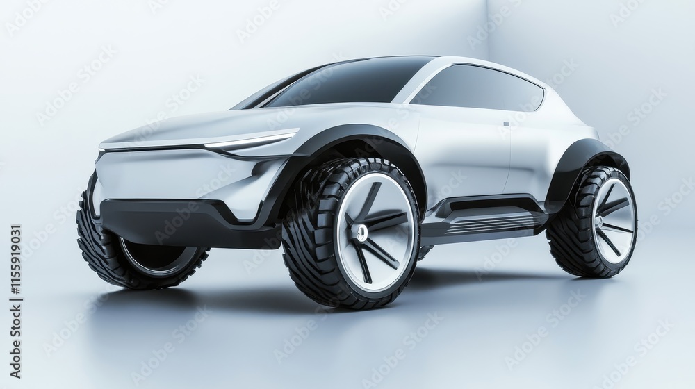 Sleek Electric SUV with Modern Design and Clean Lines Sleek Electric SUV with Modern Design and Clean Lines