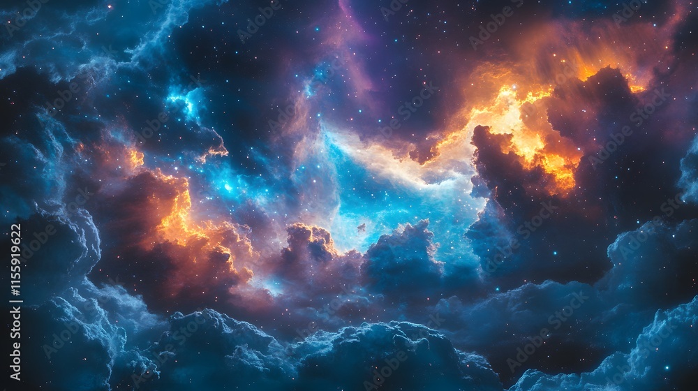 Fototapeta premium Tarot cards illuminated by moonlight