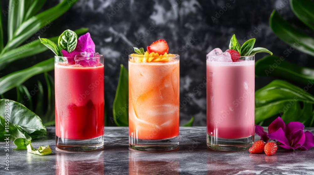 custom made wallpaper toronto digitalFresh Fruit Juices in Natural Lighting