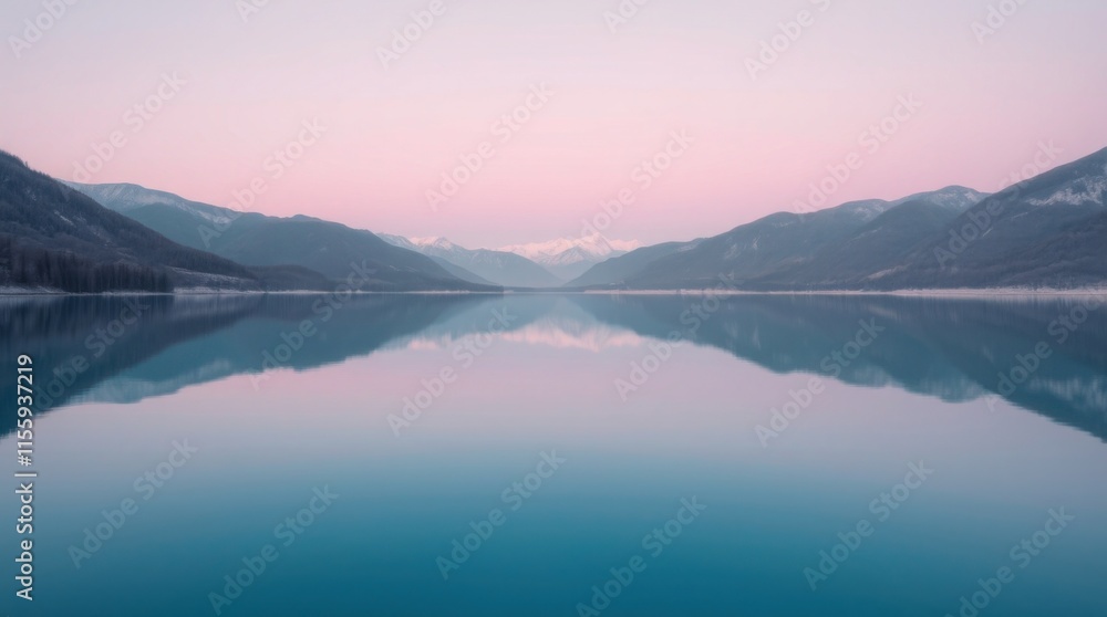 Mountain reflecting in the water. Wonderful landscape Mountain reflecting in the water. Wonderful landscape