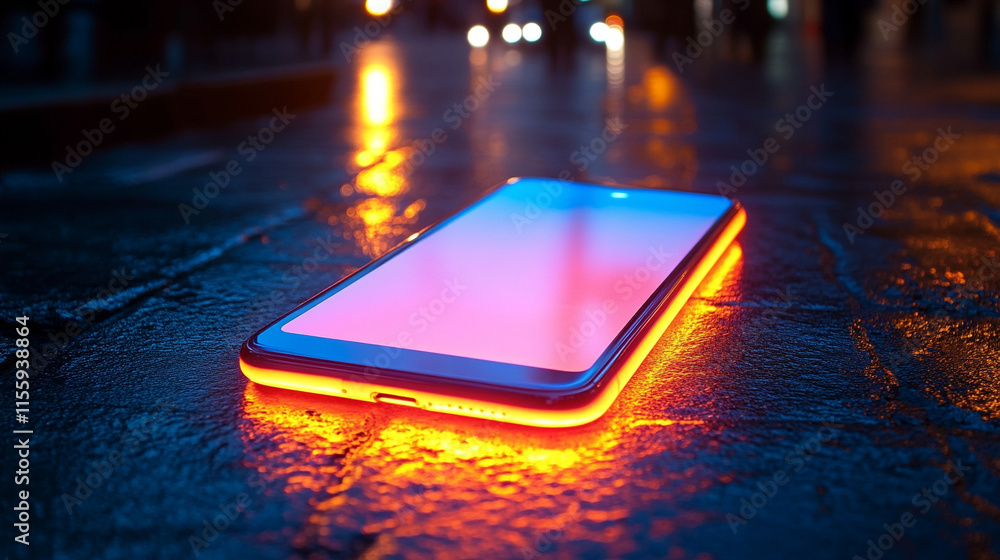 A glowing smartphone screen casts vibrant light on a dark surface, symbolizing modern connectivity, isolation, and the allure of technology. Empty space beside hints at untold stories or chaos.
A glowing smartphone screen casts vibrant light on a dark surface, symbolizing modern connectivity, isolation, and the allure of technology. Empty space beside hints at untold stories or chaos.