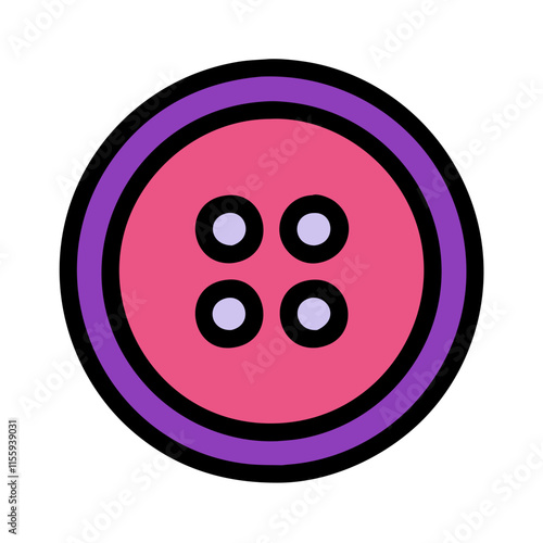 cloth button icon design