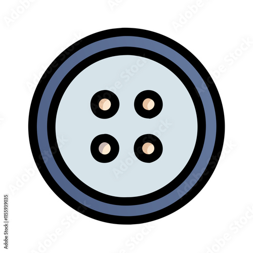 cloth button icon design