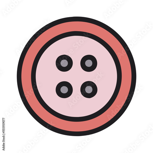 cloth button icon design
