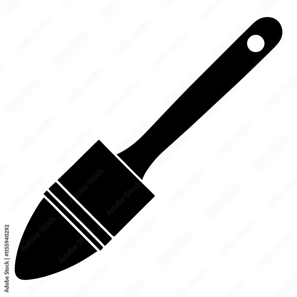 Simple Black and White Paintbrush Icon design Simple Black and White Paintbrush Icon design