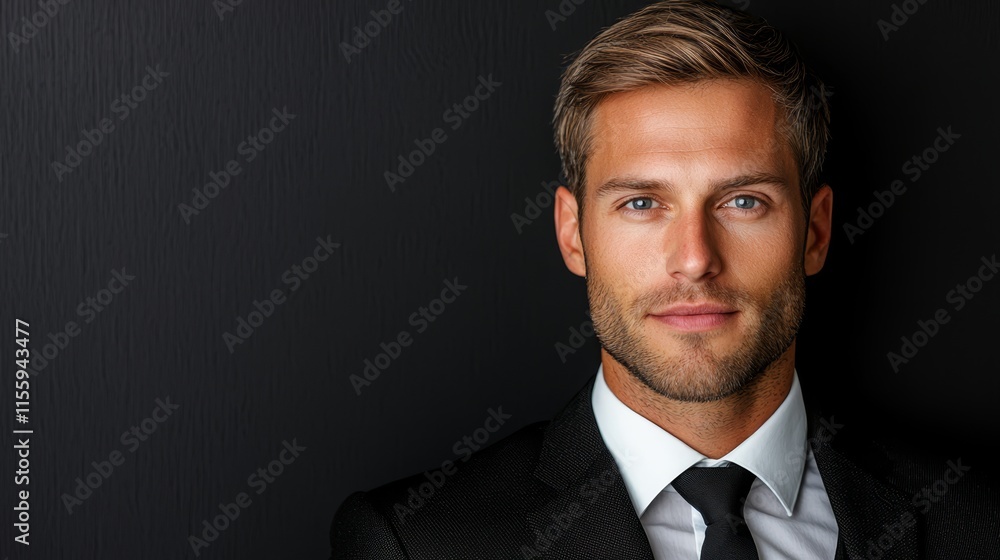 A man in a suit and tie posing for a picture A man in a suit and tie posing for a picture