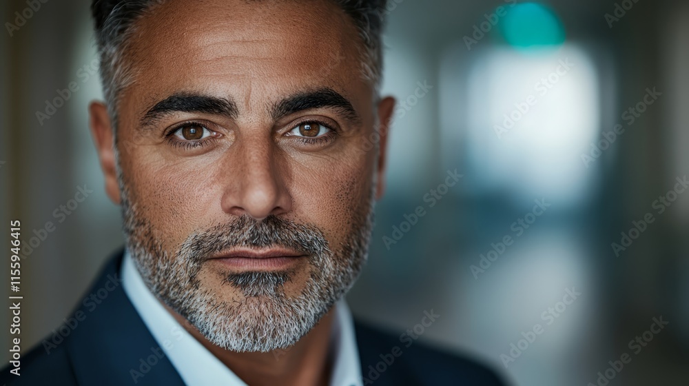 A close up of a man in a suit and tie A close up of a man in a suit and tie