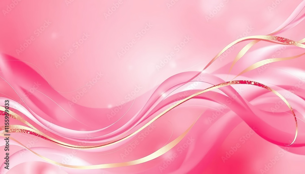 Pink Gold Glitter Waves Abstract Background Design Pink Gold Glitter Waves Abstract Background Design