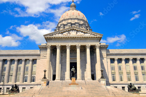 Tableau sur toile State Capitol Jefferson City Missouri where state laws are made and carried out for the