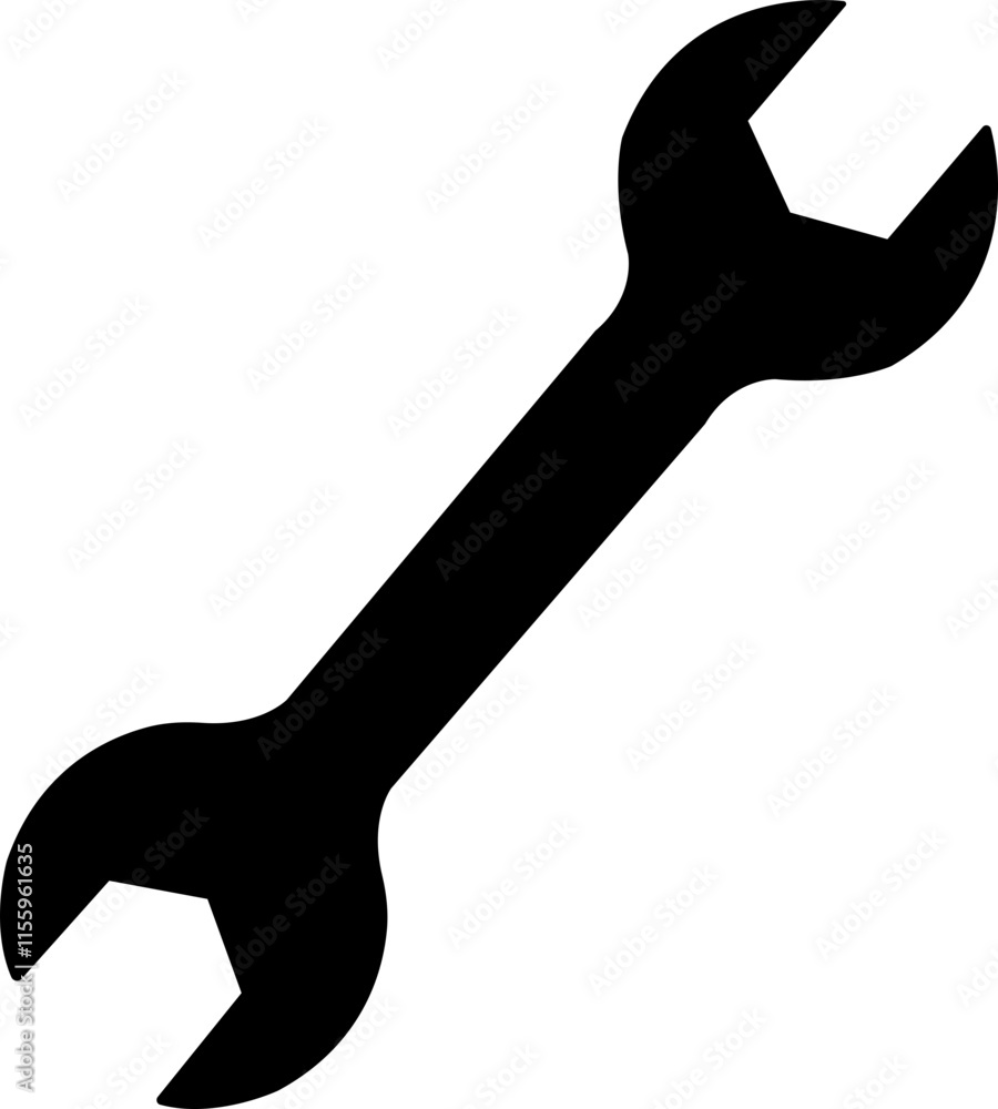 Wrench key icon. Simple wrench tool flat vector icon for web design on white background. Automotive Icon. Settings and repair, service sign - stock vector. Mechanic spanner vector. Wrench key icon. Simple wrench tool flat vector icon for web design on white background. Automotive Icon. Settings and repair, service sign - stock vector. Mechanic spanner vector.