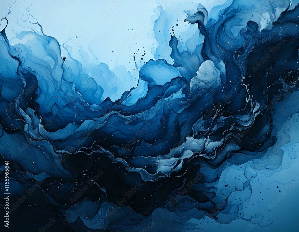 abstract blue watercolor background