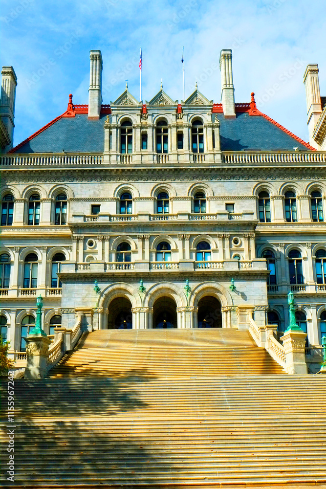 Naklejka premium State Capitol Building Statehouse Albany New York NY Capital