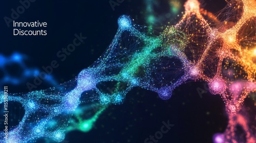 Colorful molecular network with 