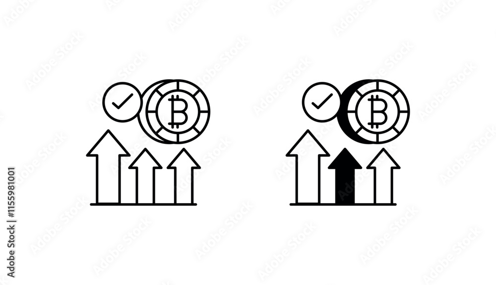 Margin Trading Platform icon design with white background stock illustration Margin Trading Platform icon design with white background stock illustration