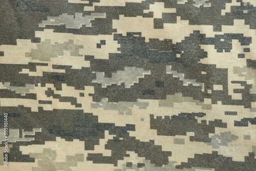 Wallpaper Mural Texture of Dark green pixel camouflage military uniform textile cloth with folds Torontodigital.ca