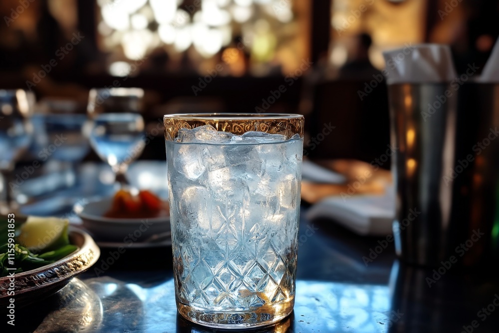 Ice-Cold Water in a Delicate Glass Ice-Cold Water in a Delicate Glass