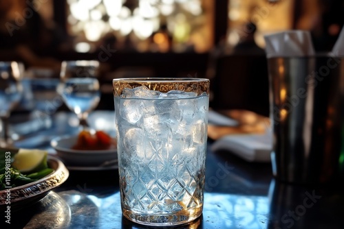 Ice-Cold Water in a Delicate Glass