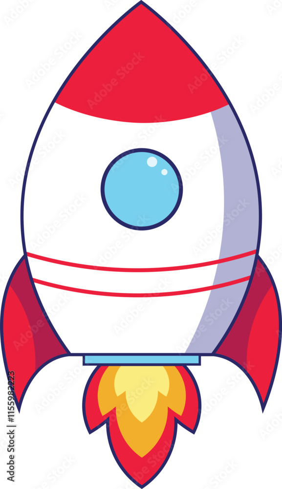 Spaceship icon flat design | rocket illustration Spaceship icon flat design | rocket illustration