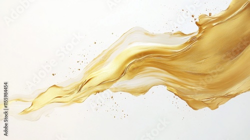 Flowing gold liquid art abstract design digital creation elegant background artistic perspective modern aesthetic photo