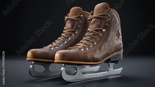 Ice Skates 3d Illustration