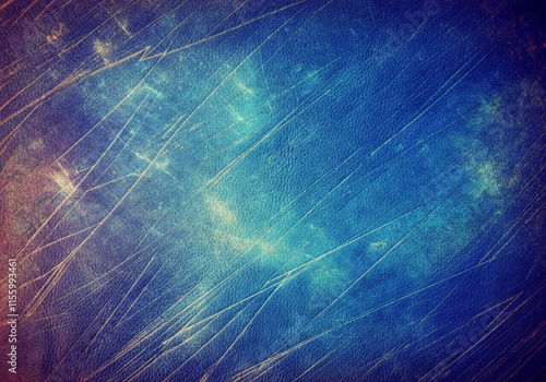  Texture abstraite bleue avec motifs lumineux et lignes grattées