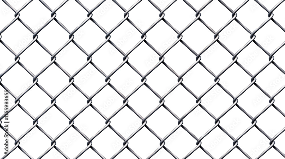 Steel chain link mesh fence pattern isolated on transparent background Steel chain link mesh fence pattern isolated on transparent background