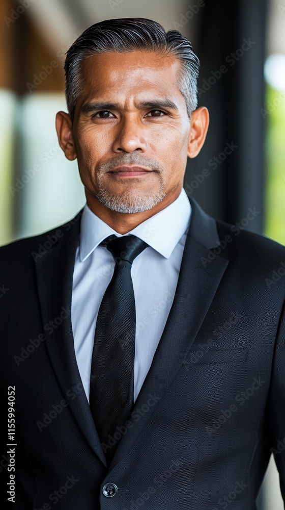 Fototapeta premium A man in a suit and tie posing for a picture