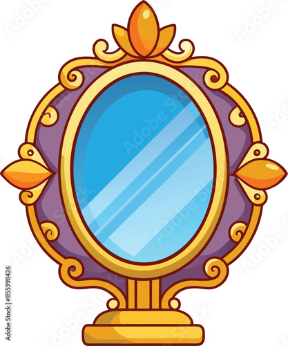 Customizable Mirror Vector Illustration