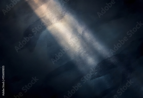 Wallpaper Mural Dramatic rays of sunlight breaking through dark stormy clouds. Natural phenomenon in moody sky. Atmospheric heavenly beams. Spiritual and weather background for design with copy space Torontodigital.ca