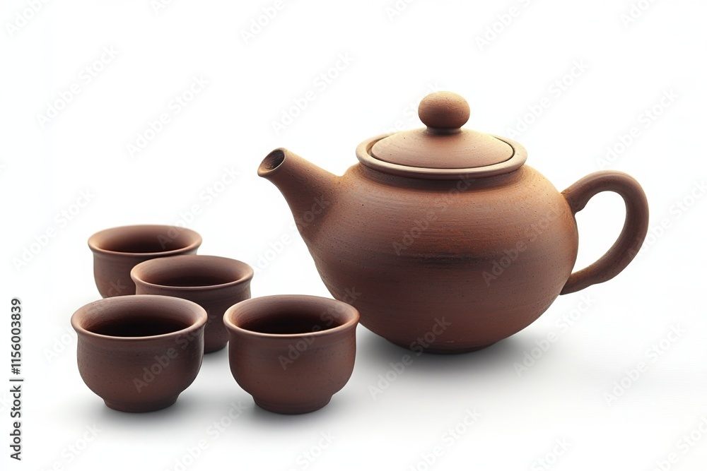 Rustic Clay Tea Set - Exquisite Pottery Rustic Clay Tea Set - Exquisite Pottery