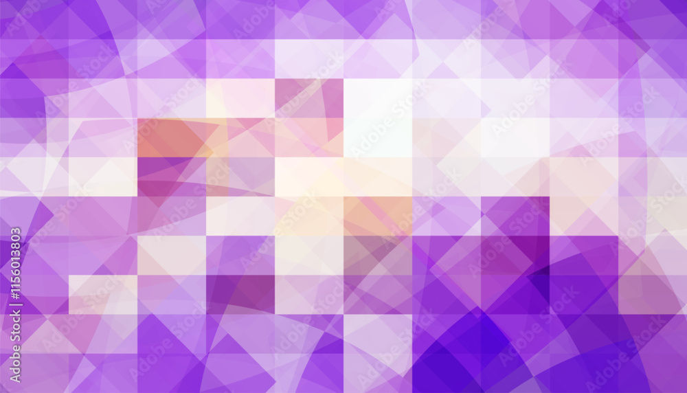 Obraz premium Abstract Background with Transparent Hexagonal Shapes Violet