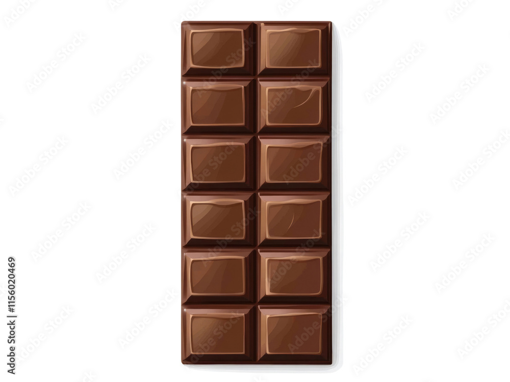 Obraz premium Chocolate isolated on transparent background.