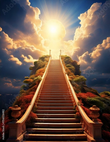 Obraz na płótnie stairway to heaven w salonie