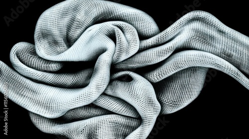 Triangular Geometry of Stretched Fabric with Tactile Texture