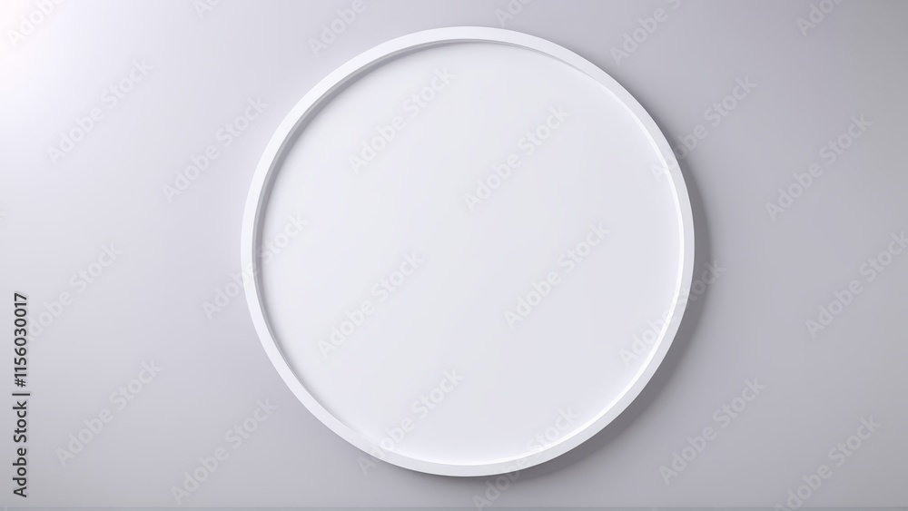 white plate on white background. top view white plate on white background. top view