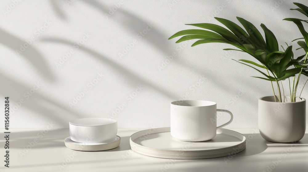 Minimalist Setup with Clean Lines and Soft Light Minimalist Setup with Clean Lines and Soft Light