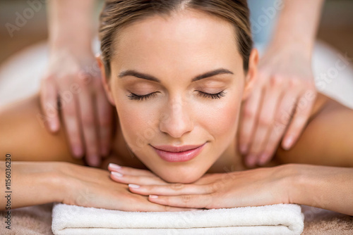 Relaxing massage experience for ultimate comfort spa retreat wellness center indoor setting serene viewpoint