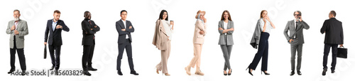 Set of many business people...