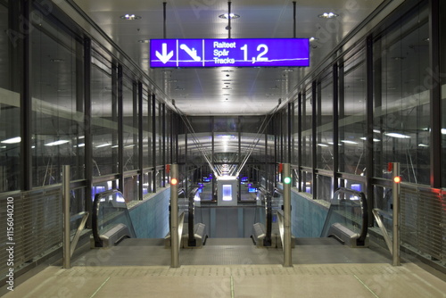 Helsinki Airport station is a Helsinki commuter rail station located at Helsinki Airport in Vantaa, Finland. photo