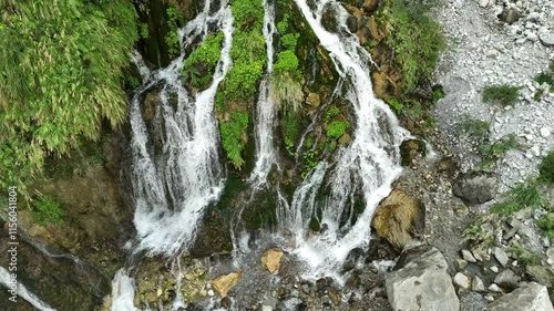 Beautiful waterfall in Taroko Gorge, Taiwan