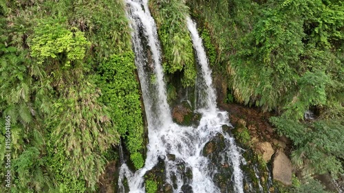 Beautiful waterfall in Taroko Gorge, Taiwan