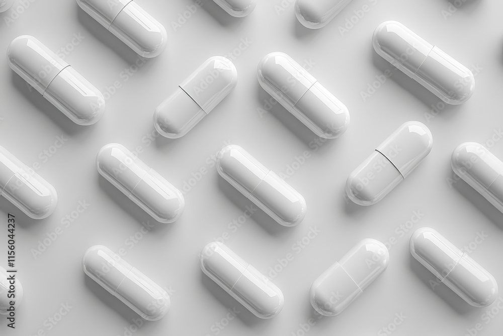 Pills scattered on white background. Pills scattered on white background.