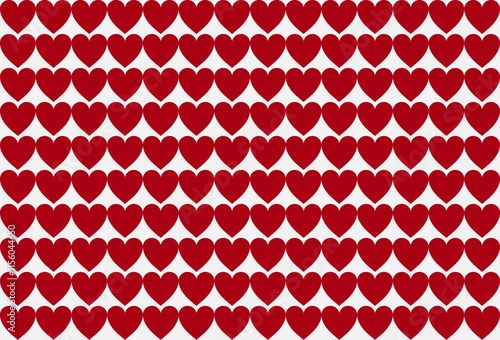 Fondo de corazones rojos. Día de San Valentín
